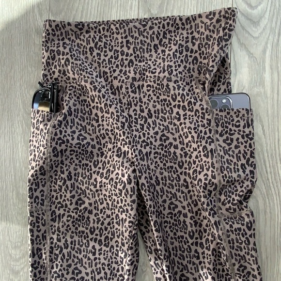 Bally Animal Print Leggings with Side Pockets - Picture 3 of 14